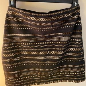 Black and gold party skirt